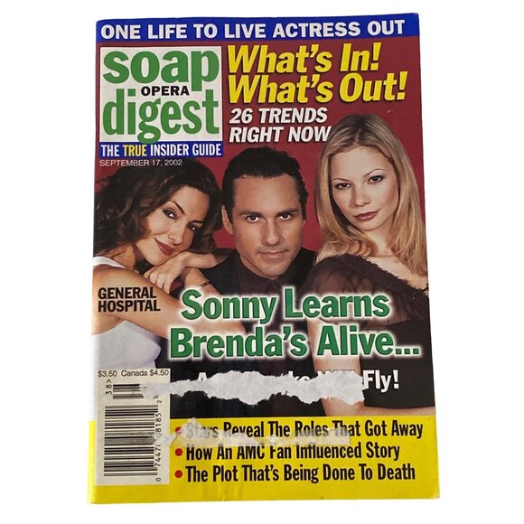 soap opera digest maurice benard general hospital september 17, 2002 Magazine - Picture 1 of 9